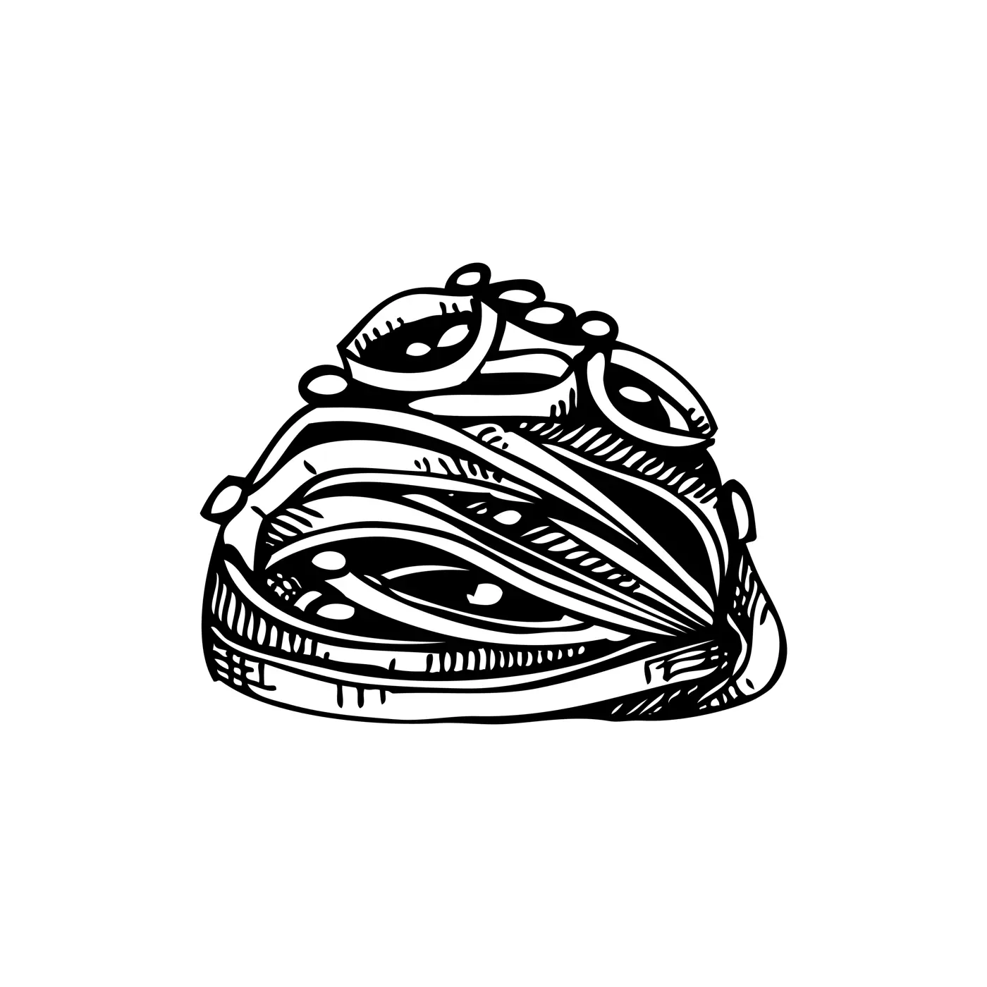 Seaweed salad sketch isolated on white background. Hand drawn wakame salad - green seaweed meal sketch. Healthy food ingredient vector illustration. Japanese cuisine dish in engraved style Illustration